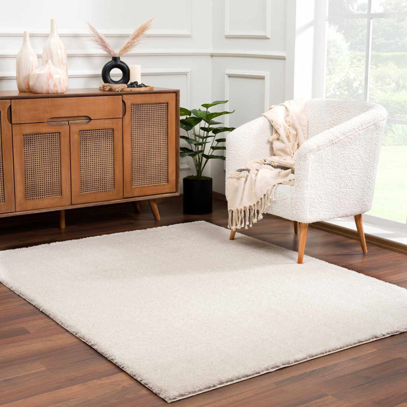 Tapis crème pelucheux Gedas Performance, Rectangle 6'7" x 9'