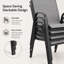 Chaise de patio empilable Modern-1241717813