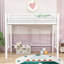 Classic Metal Loft Bed with Dual-Side Ladders-1798008975