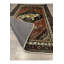Tapis rouge lavable à la machine à motif loup-869315225
