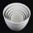 5-Piece White Plastic Planter Pot Set – Modern Round Design
