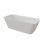 Baignoire autoportante à surface solide profonde, blanc mat, baignoire moderne et bain tourbillon
