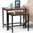 Skyler 2-Piece Solid Mango Wood Nesting Side Table Set with Metal Bases-1712543626