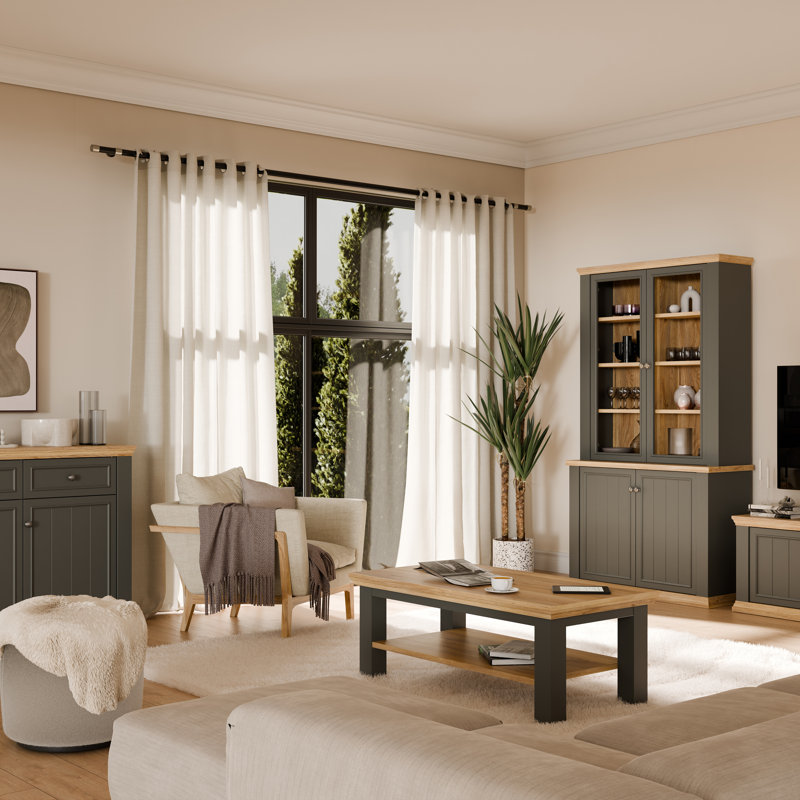 Coffee Table with Storage, Grey