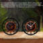 Horloge murale ronde en fer 10 po avec mouvement à quartz silencieux, chiffres arabes, impression UV-2031159669