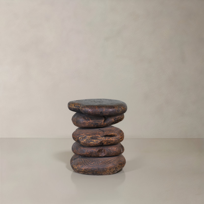 Table d'appoint Hadas en teck massif, naturel