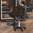 Mahkyla Swivel Upholstered Adjustable Height Counter Stool with Metal Frame