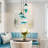 Lumora 3 - Light Dimmable Blue Glass Cluster Pendant Light for Kitchen Island