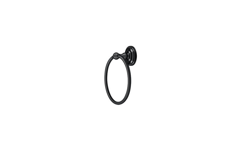 Deltana R2008-U19 Towel Ring , R-Series in Paint Black