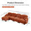 Canapé modulaire moelleux en chenille avec support ergonomique et disposition flexible-1124285340-1124285342