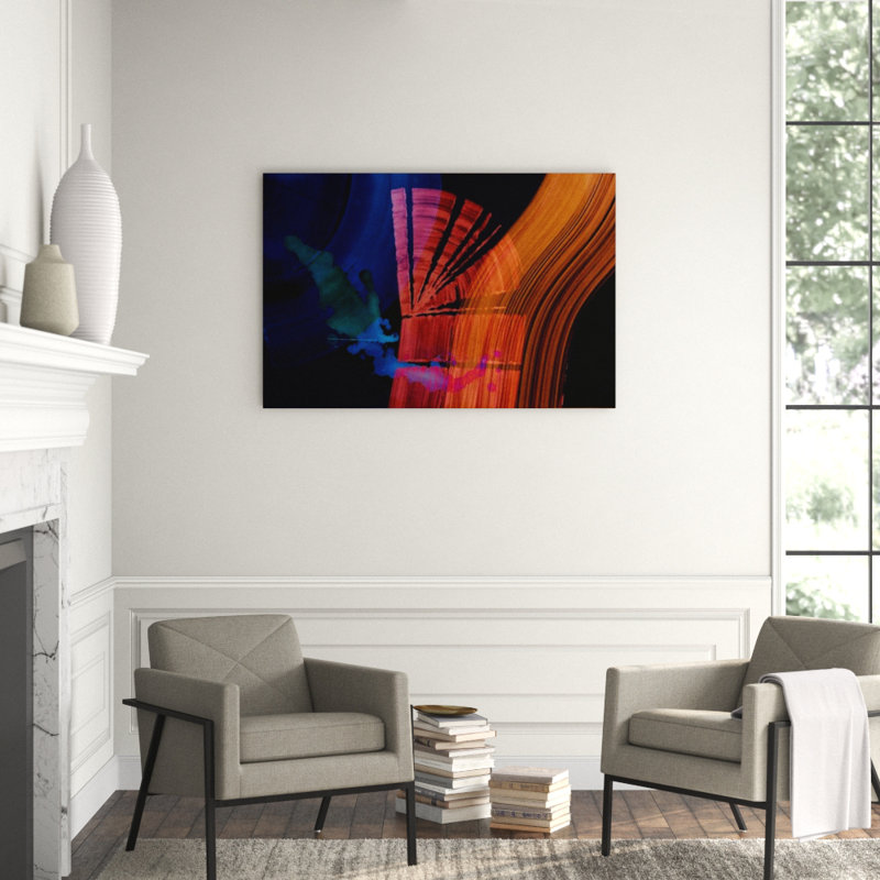 Neon Stroke I Print by Elle Youngstrom, Image Brush Gel, 30" H x 45" W x 2" D