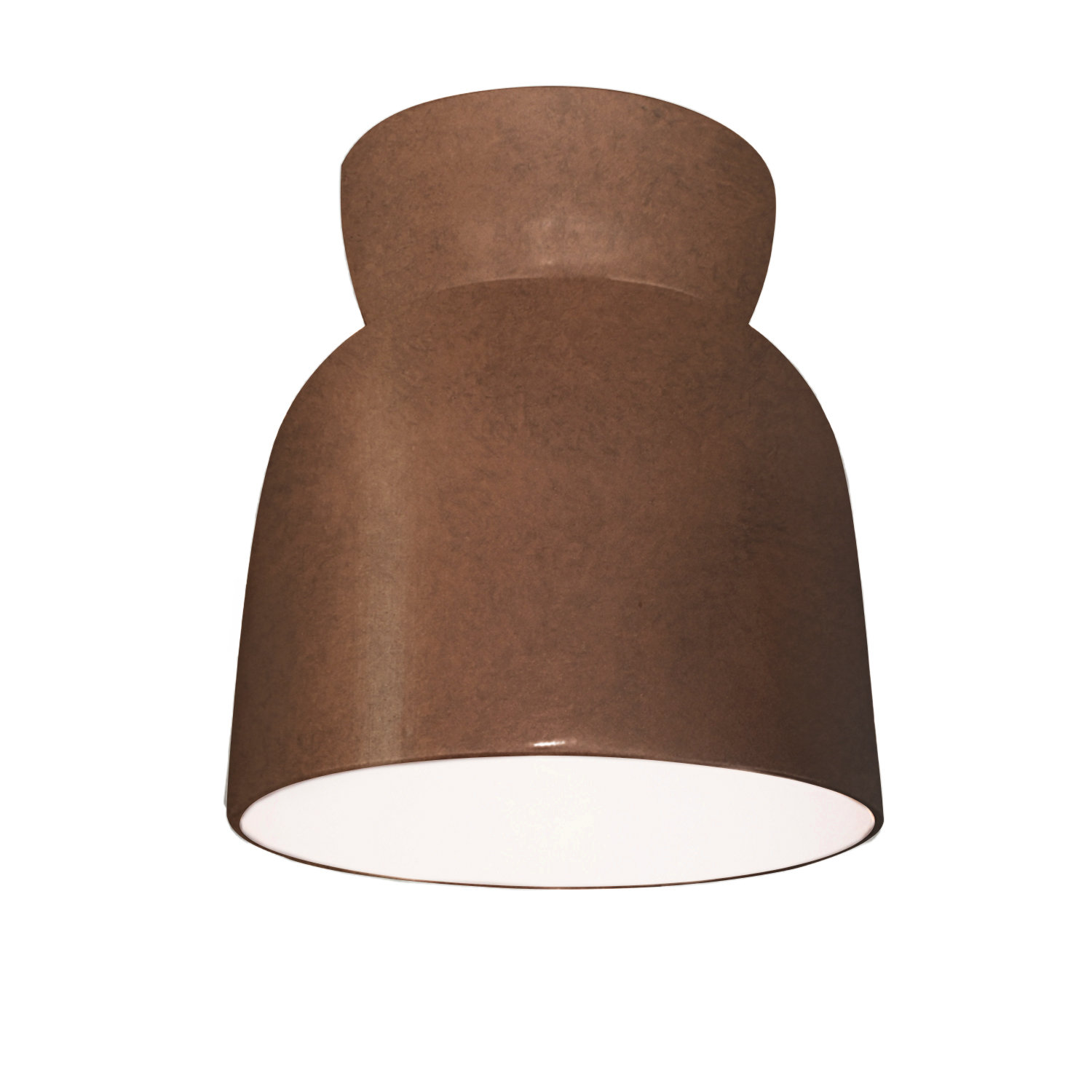 Logan 8" Single Light Flush Mount, Antique Copper, LED (Integrated)