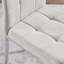 Pallo Button Tufting Luxury Fabric Dining Chairs - Modern Contemporary Design-369344420-369344422