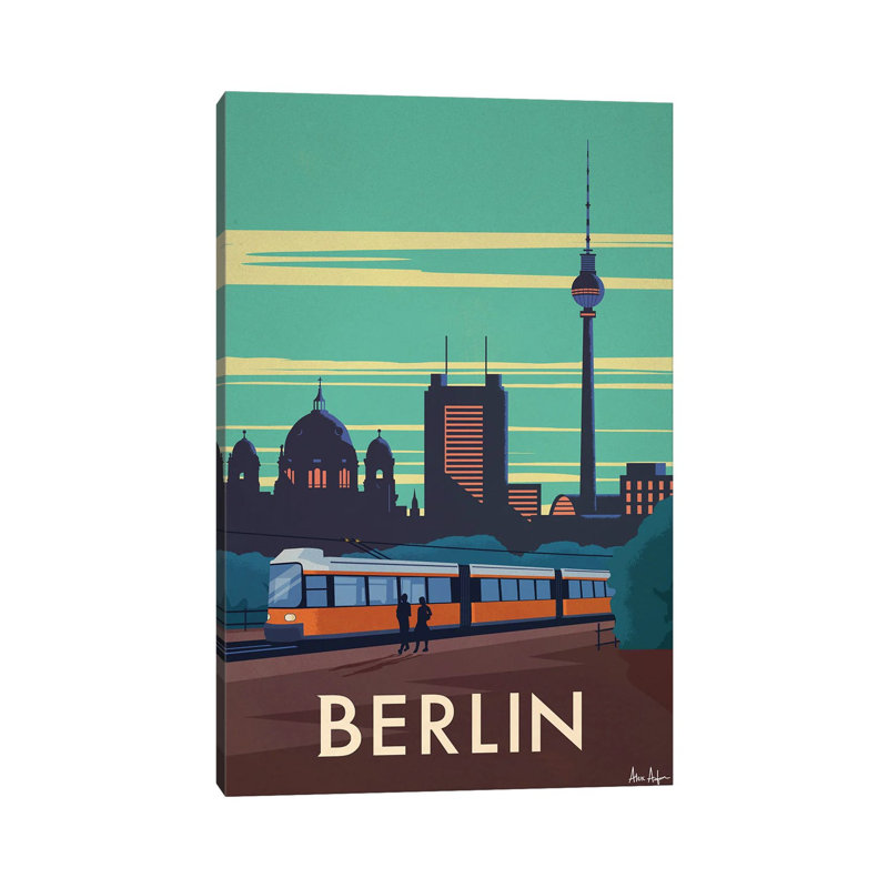 Berlin by IdeaStorm Studios - Wrapped Canvas Print, 20.32 cm H x 30.48 cm W