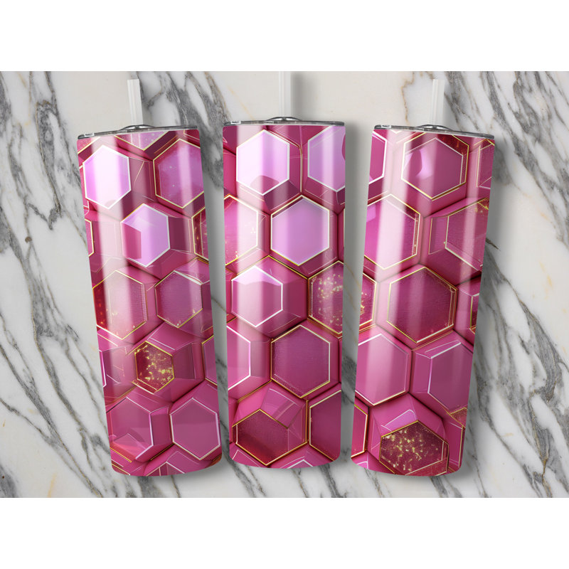 Choose Handmade Tumblers 591ml Vacuum Insulated Stainless Steel (18/8) Travel Tumbler with Straw