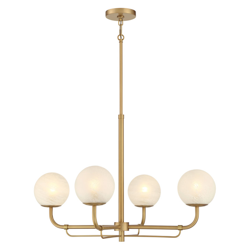 4 LIGHT CHANDELIER, Legacy Brass