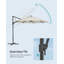 Ceridwyn 300cm Balcony Parasol
