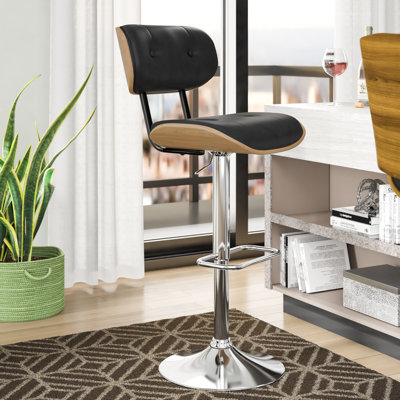 Tabouret de bar pivotant à hauteur ajustable Wooler
