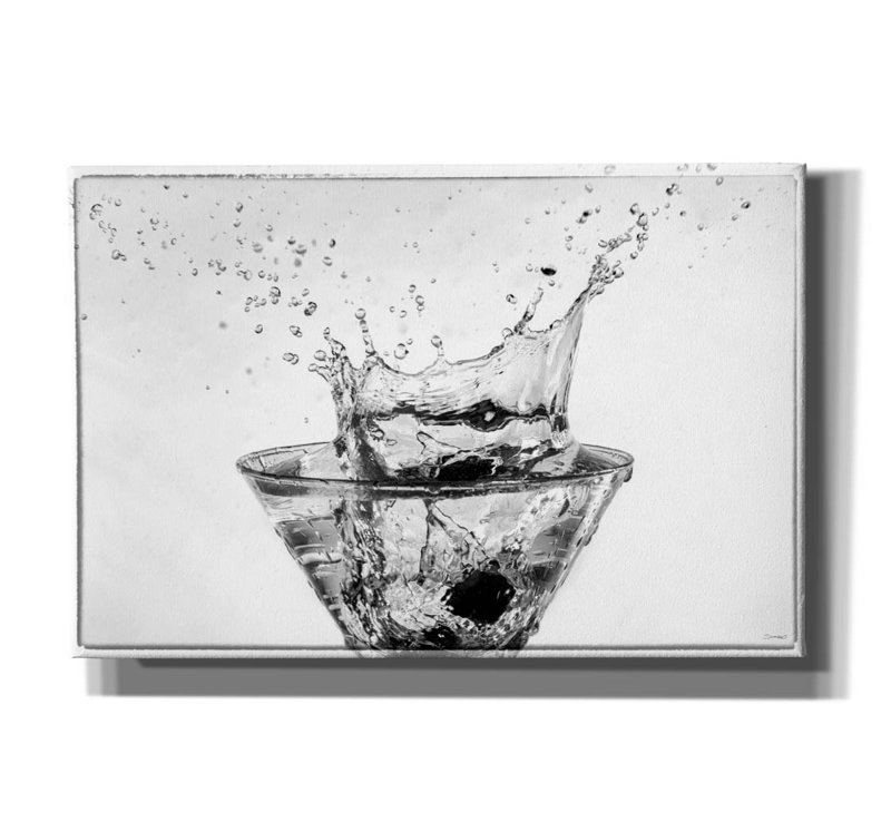 "Martini Splash 09" par Gordon Semmens, H 12 po x l 18 po x P 0,75 po