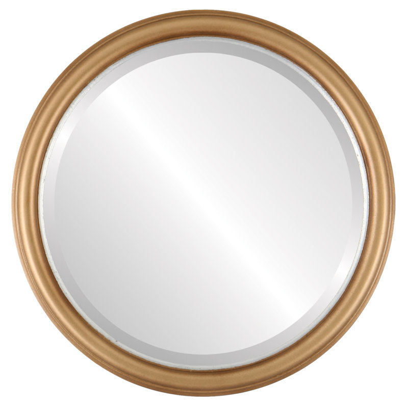 Newburyport Wood Flat Wall Mirror, 15" x 15"
