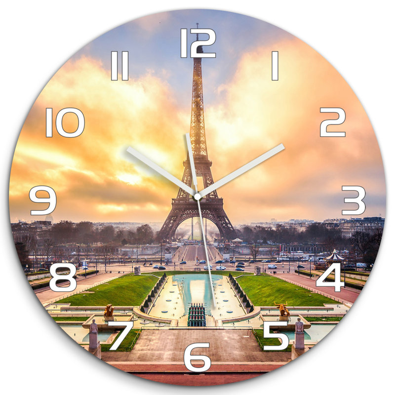Jessica-Mai Glass Wall Clock