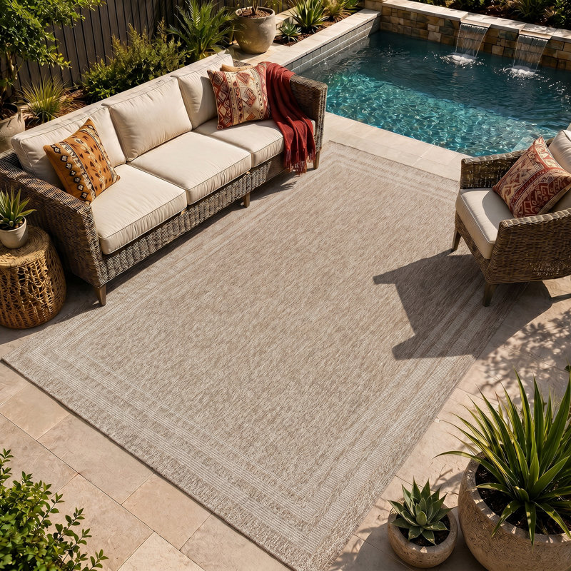 Croland Cottage Indoor/Outdoor Jute-Look Rug, Rectangle 200 x 275cm