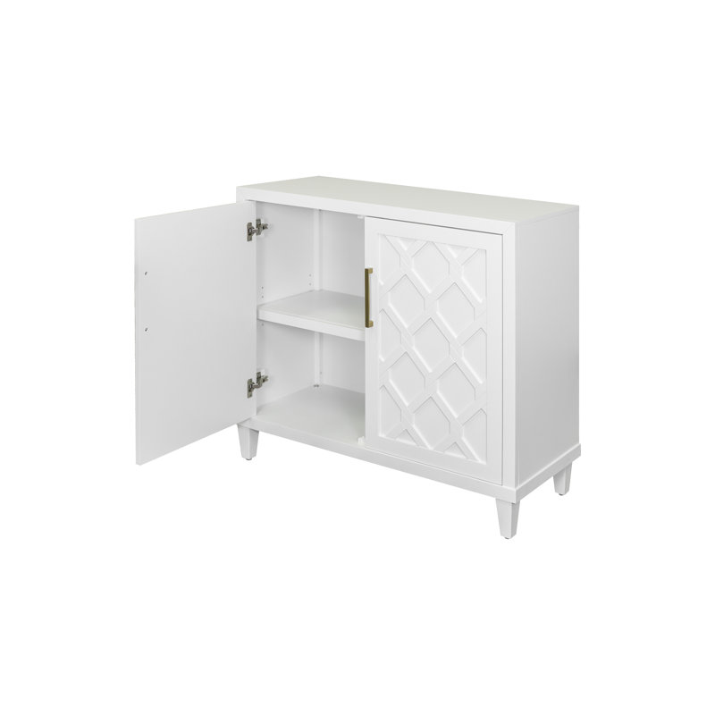 43'' Console Table, White