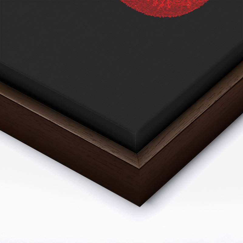 Rouge à lèvres, Canvas, 12"H x 16"W, Brown Framed