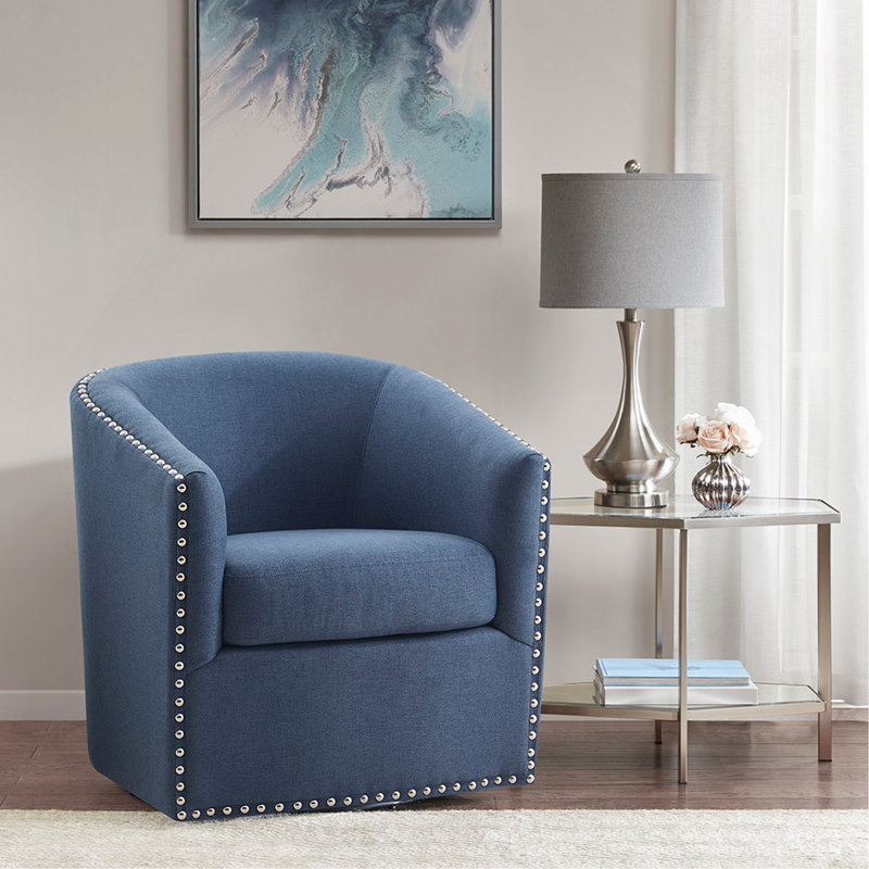 Chaise pivotante Tyler, Bleu