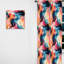 «Colorful Artistic Expression Marble Swirls III» - Rideau obscurcissant abstrait en marbre - 1 panneaux-107610796