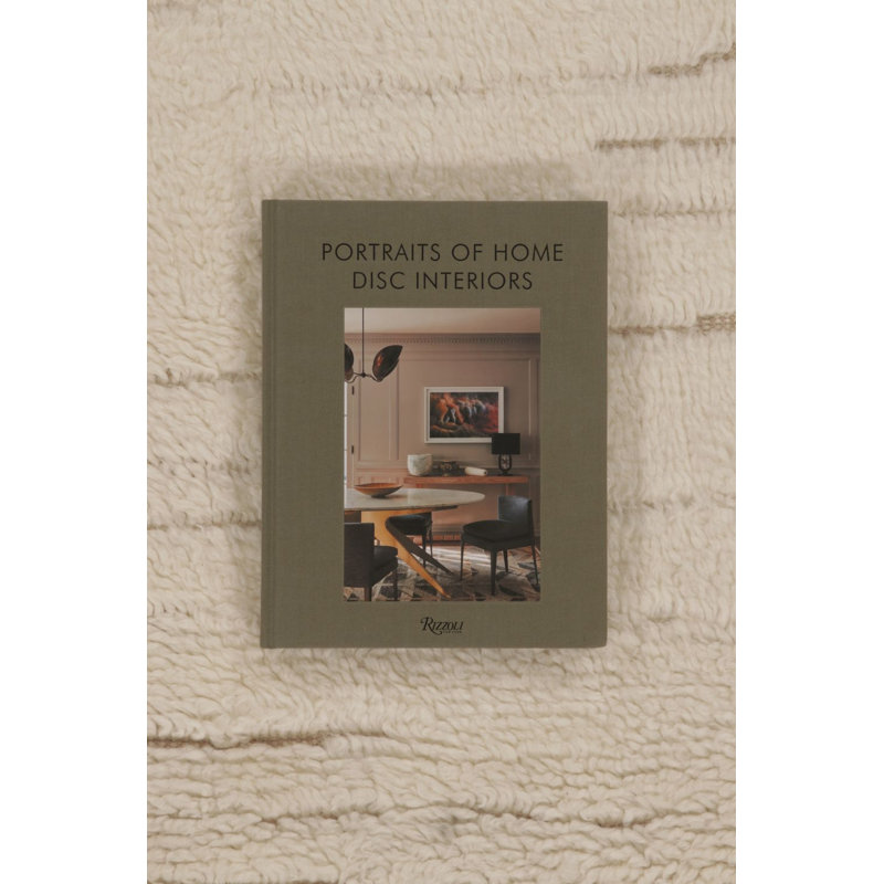 Wool Striped Area Rug in White, Rectangle 10' x 14'