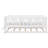 Wood Twin Size Platform Bed with Guardrail and Trundle, White-182085363