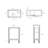 Pierre 19 Single, Freestanding, Open Shelf, Matte Black Frame Bathroom Vanity-59097689