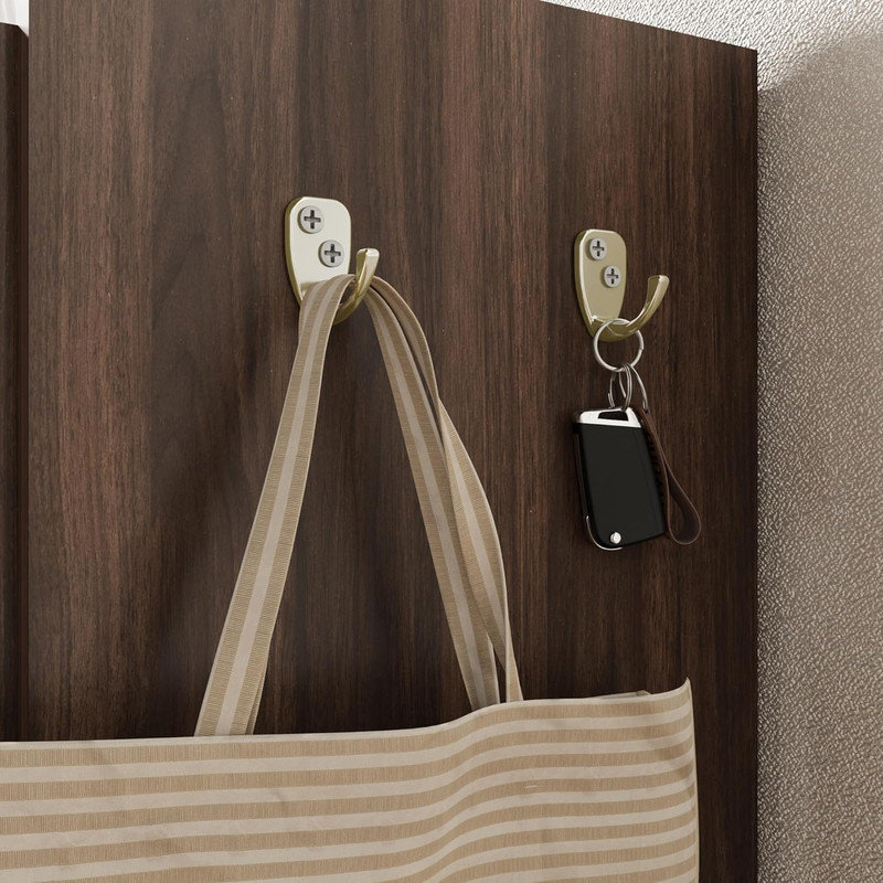 Grande armoire à chaussures à 6 niveaux avec 3 portes et crochets intégrés, capacité de 30 paires et plus, conception sans poignée, robot aspirateur pour entrée, couloir, salon