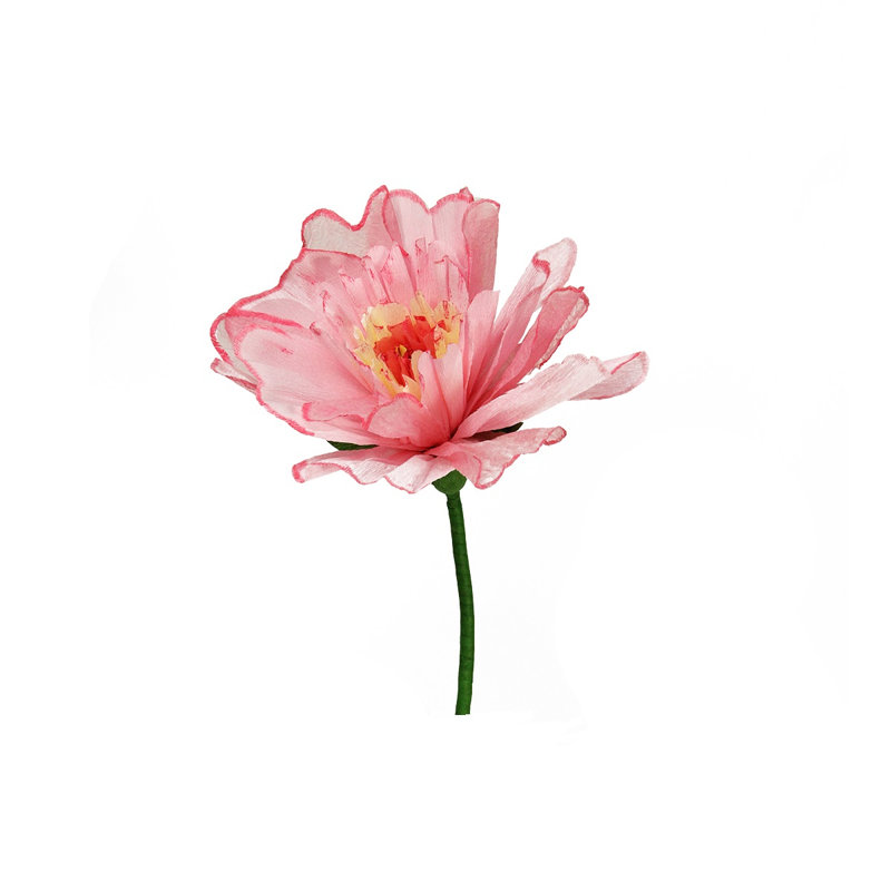 Tige artisanale 24 po rose et vert