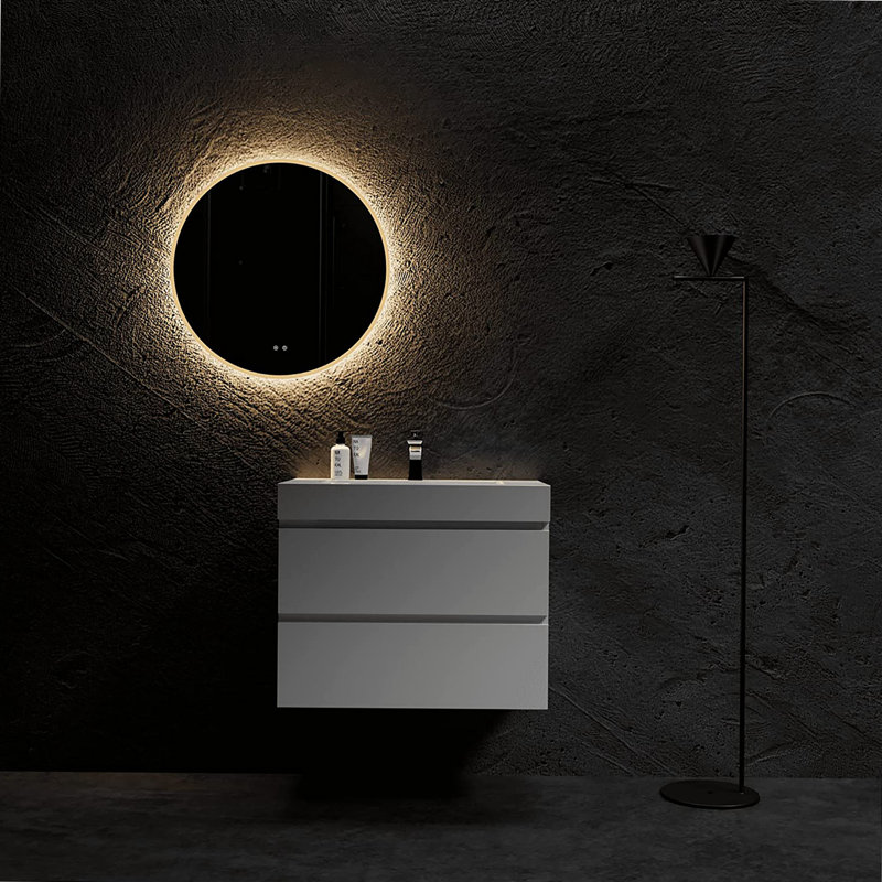 Miroir mural Elver, 19,7 po x 19,7 po