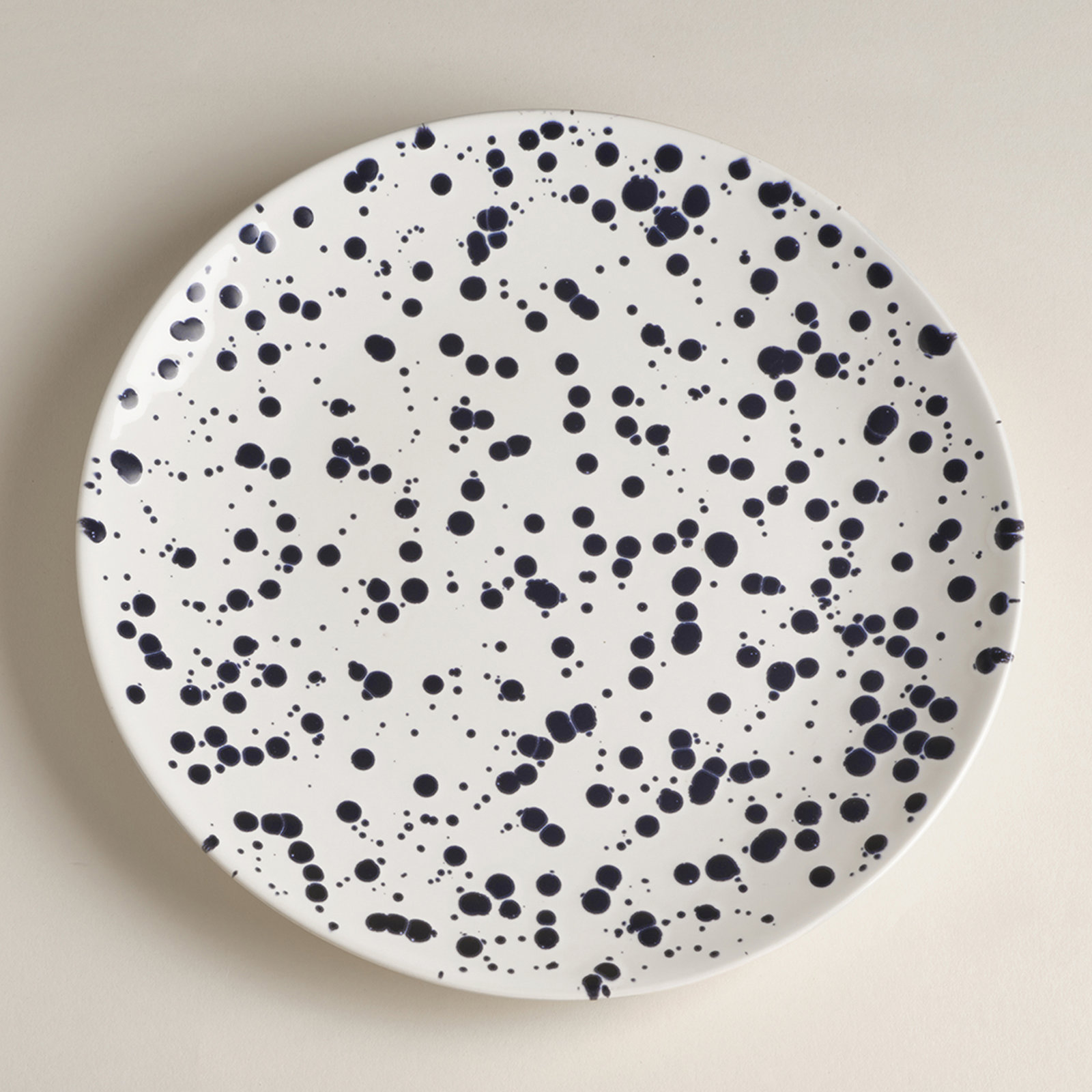 Splatter 11" Dinner Plate, Blue