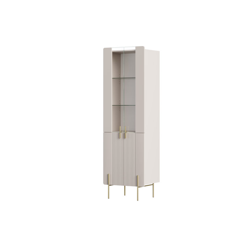 Inniswold Display Cabinet, Cashmere/Gold