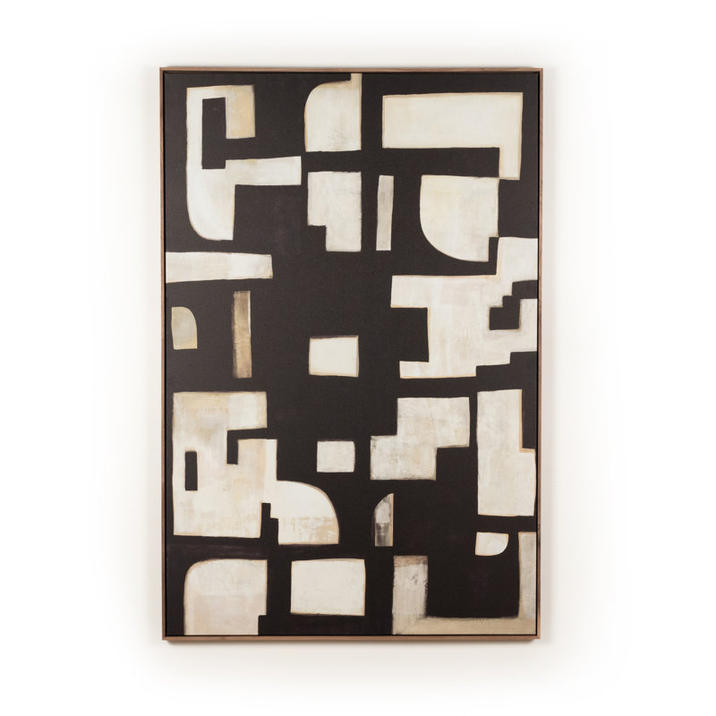 Civilization Painting by Jess Engle, 32" H x 20" W, Walnut