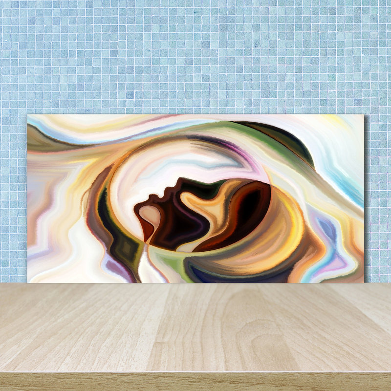 50cm W x 100cm L Glass Peel and Stick Panel
