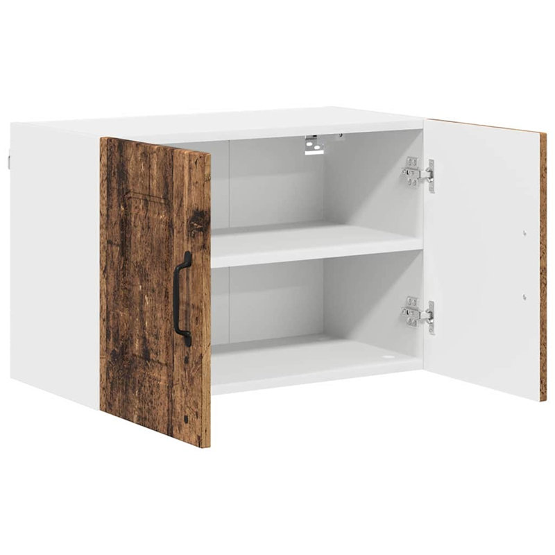 Vidaxl Kitchen Wall Cabinet With Shelf Grey Sonoma 80 X 31 X 40 Cm, Old Wood, 40cm H x 60cm W x 31cm D