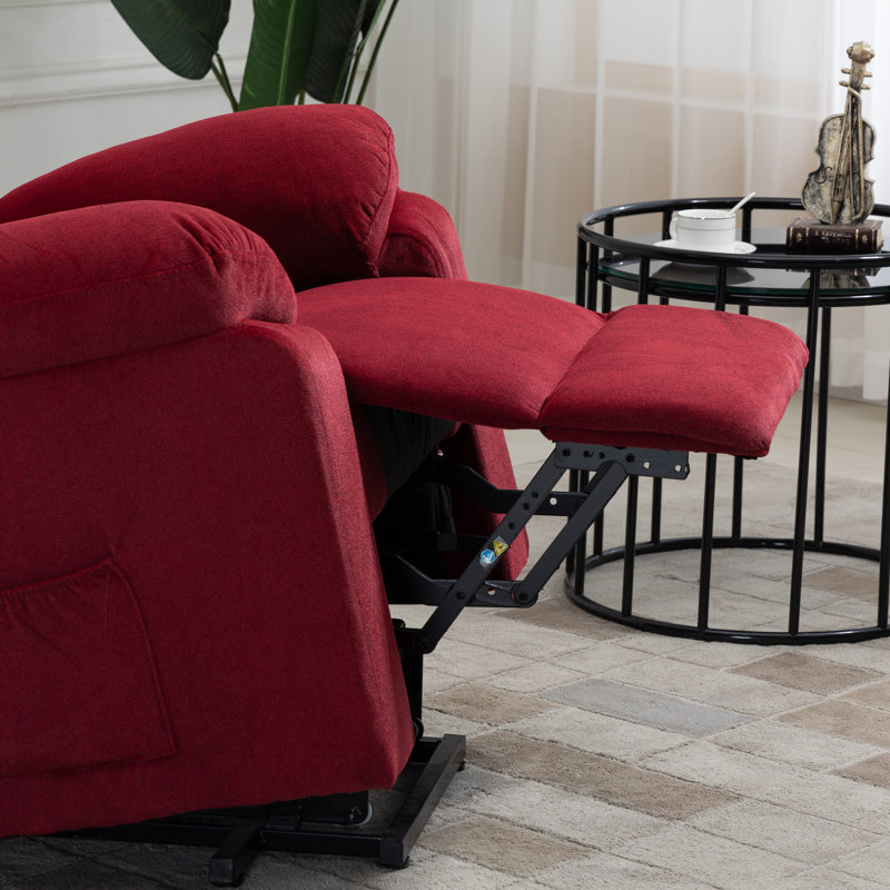 Fauteuil inclinable Yasin avec certification UL, Rouge
