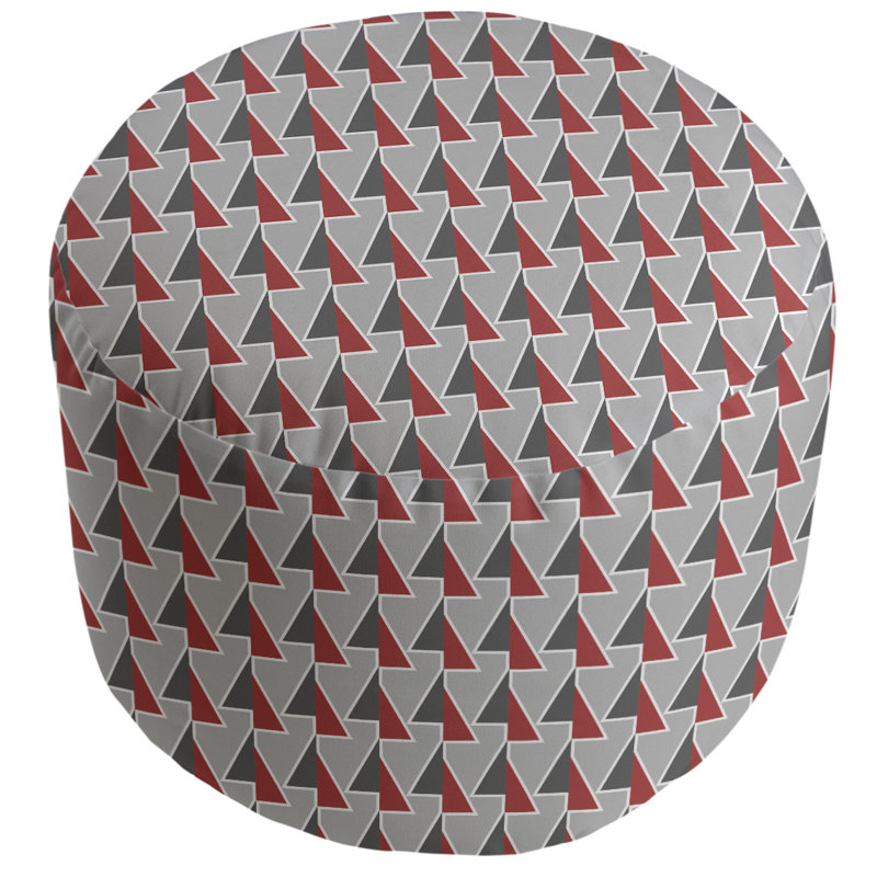 repose-pieds à motifs shifted arrows, Rouge