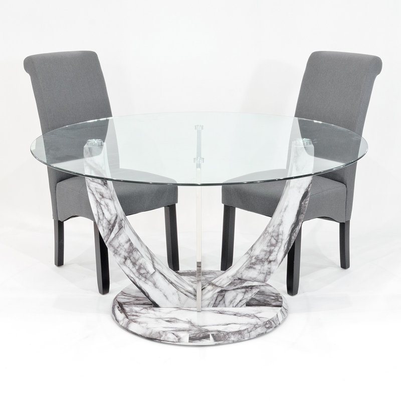 Kipp 4 - Person Dining Set, Grey