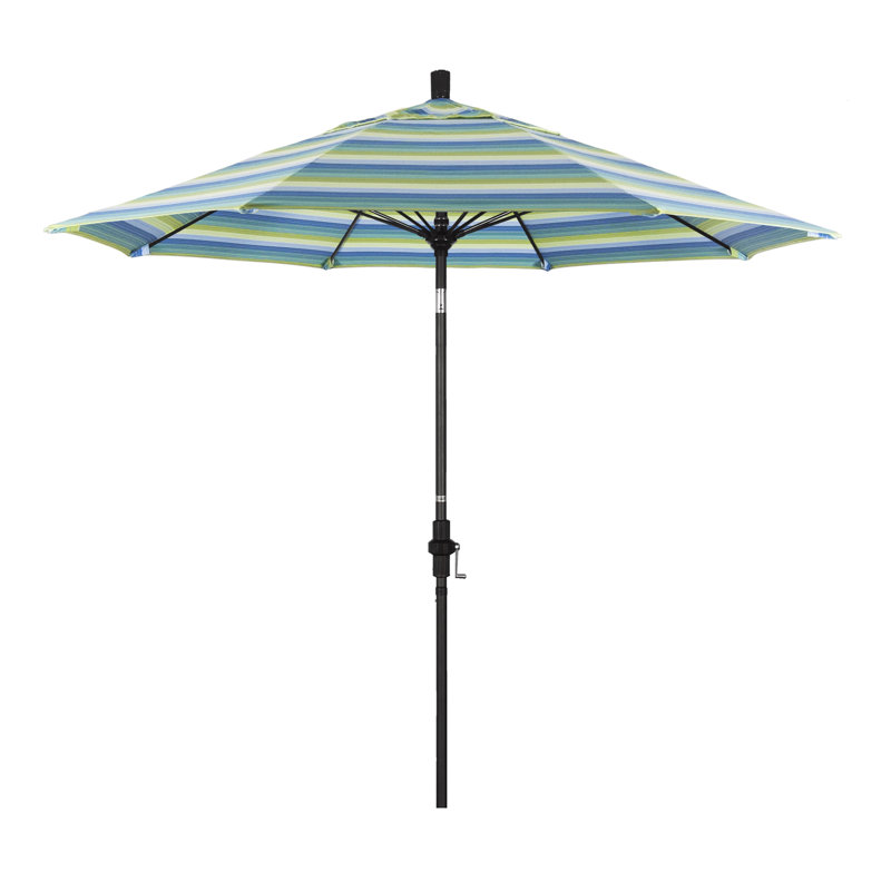 Parasol de marché 9 pi Maria, Sunbrella® Dolce à rayures oasis
