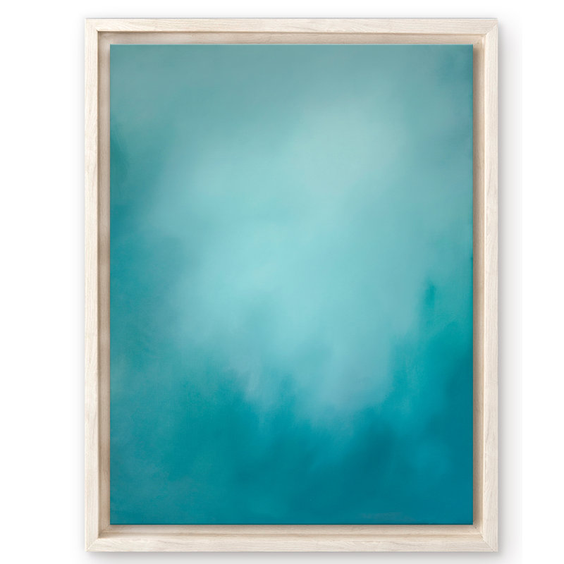 Coastal Retreat Underwater Clouds XI by  - Floater Frame Print on Canvas, 40" H x 30" W x 2.5" D