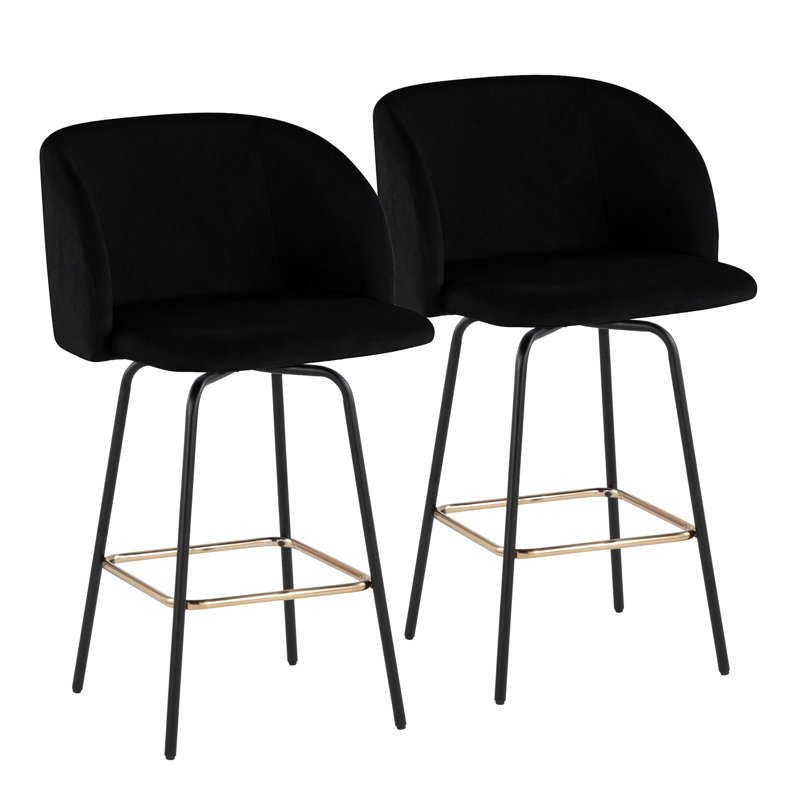 Tabouret de comptoir à hauteur fixe avec pivot