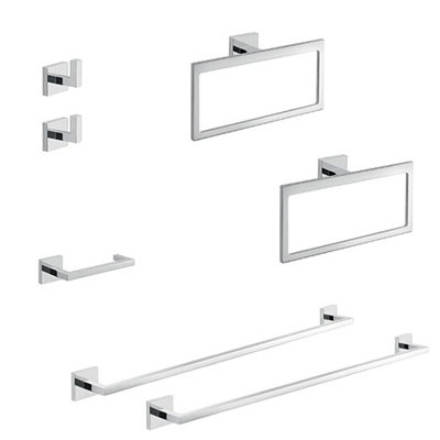 Elba 7 - Piece Bathroom Hardware Set