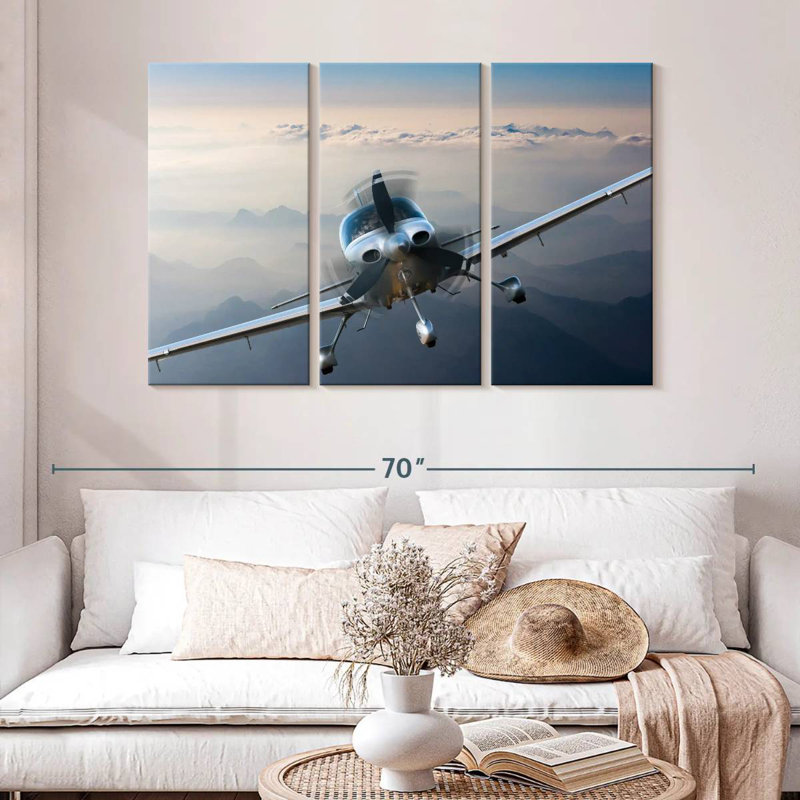 Mehar Private Propeller Plane, 32" H x 50" W
