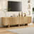 Retro Wood Grain TV Stand for 75" TVs - Rustic Media Console with Wavy Doors, Ample Storage, Sturdy Base & Cable Management, Eco-Friendly for Living Room Bedroom-135359980